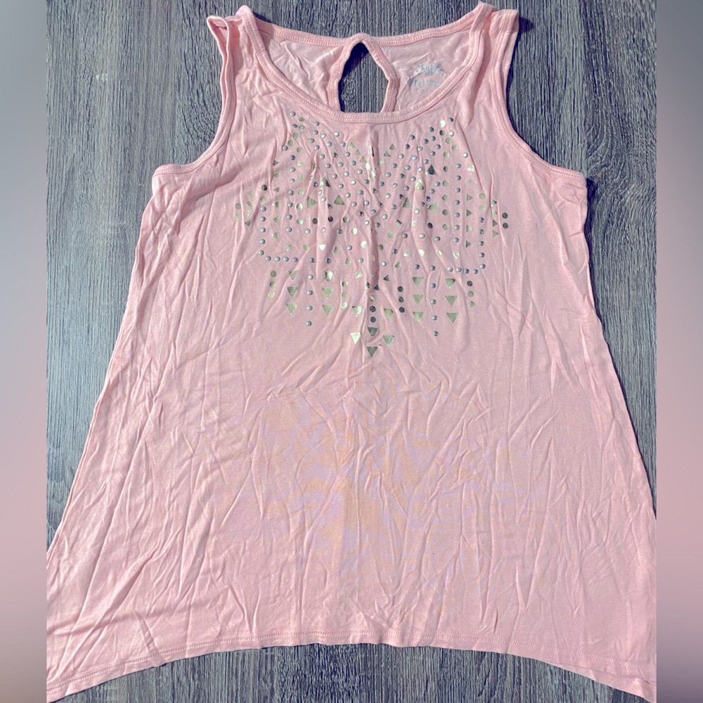 Justice Girls size 14/16 Embellished Swing Tank